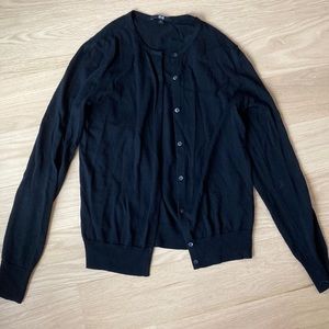 Uniqlo size M black wool cardigan